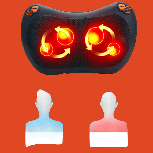 Car Massage Pillow Kneading Heating Cervical Massage Device
